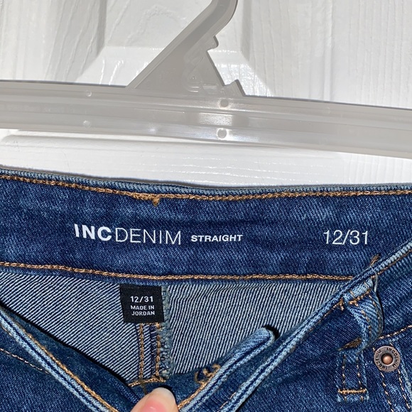 INC High-Rise Straight Leg Jeans - Picture 9 of 11